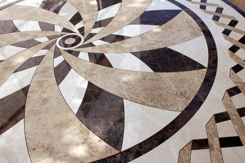 панно из мрамора